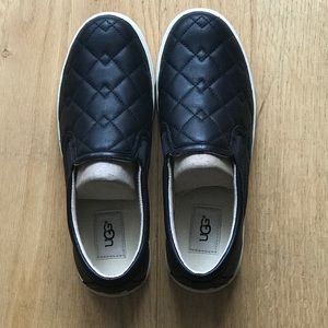UGG brand new quilted black sneaker